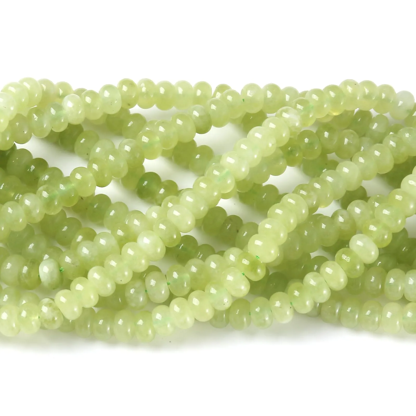 ZXYMLZI Perline Distanziatrici in Giada Verde Limone 5x8 mm, 76 Pezzi - immagine 4