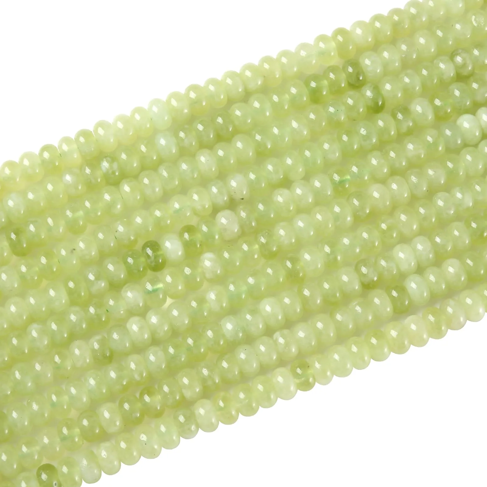 ZXYMLZI Perline Distanziatrici in Giada Verde Limone 5x8 mm, 76 Pezzi - immagine 5