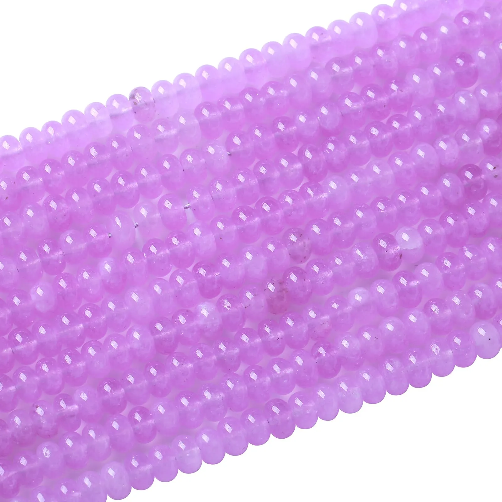 ZXYMLZI 76 Perline Distanziatrici in Ametista Color Lavanda, 5 x 8 mm - immagine 2