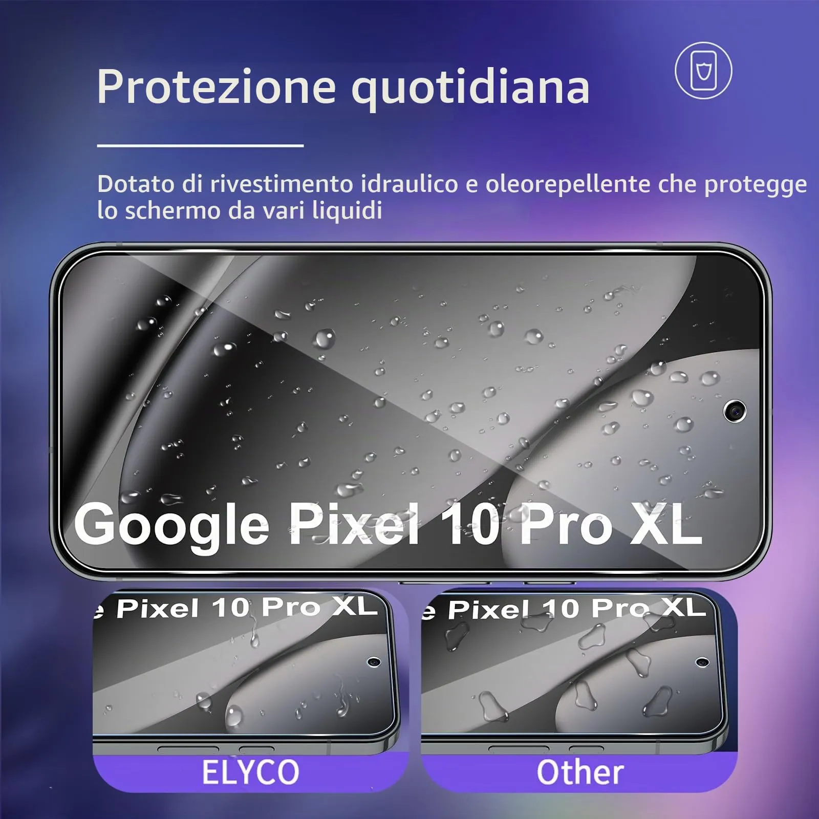 ELYCO Vetro Temperato per Google Pixel 10 Pro XL, 3+2 Pezzi - immagine 2