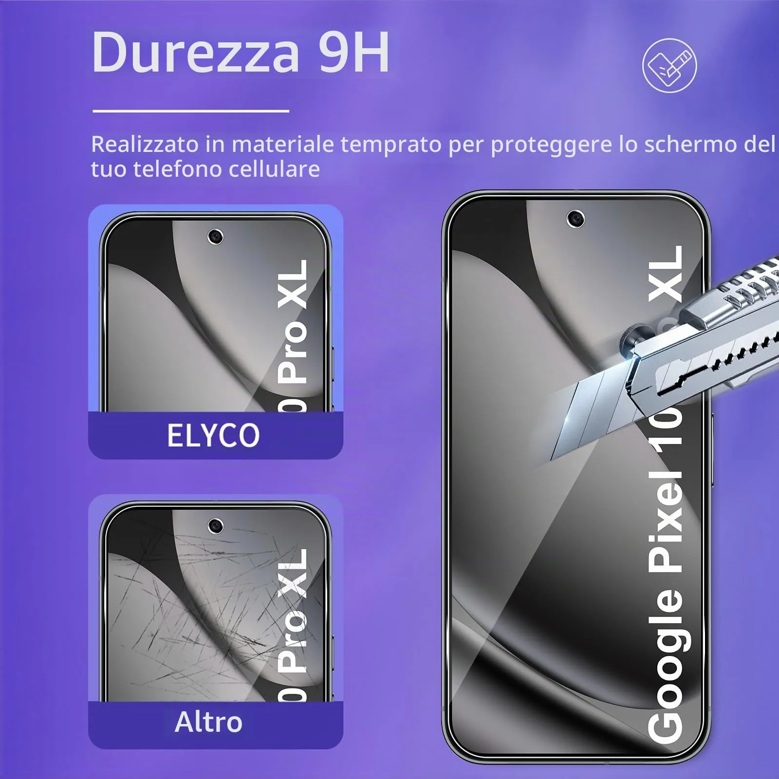 ELYCO Vetro Temperato per Google Pixel 10 Pro XL, 3+2 Pezzi - immagine 3