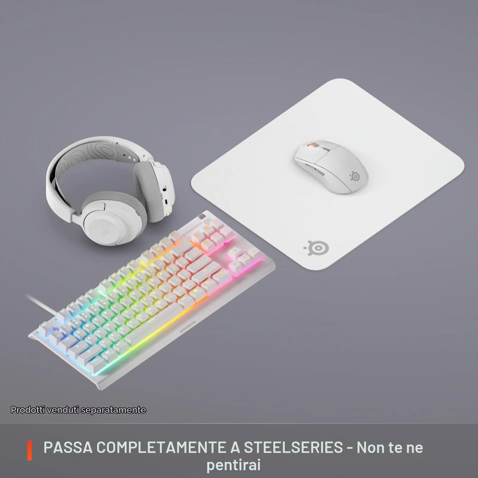SteelSeries QcK Cloth Gaming Mouse Pad, Medium, White - immagine 7