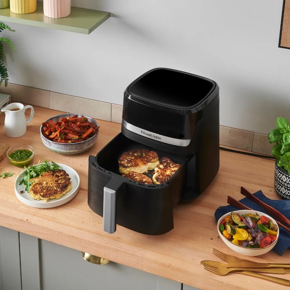 Russell Hobbs Friggitrice ad Aria, 5,5 L, 9 Funzioni, Nero - immagine 6