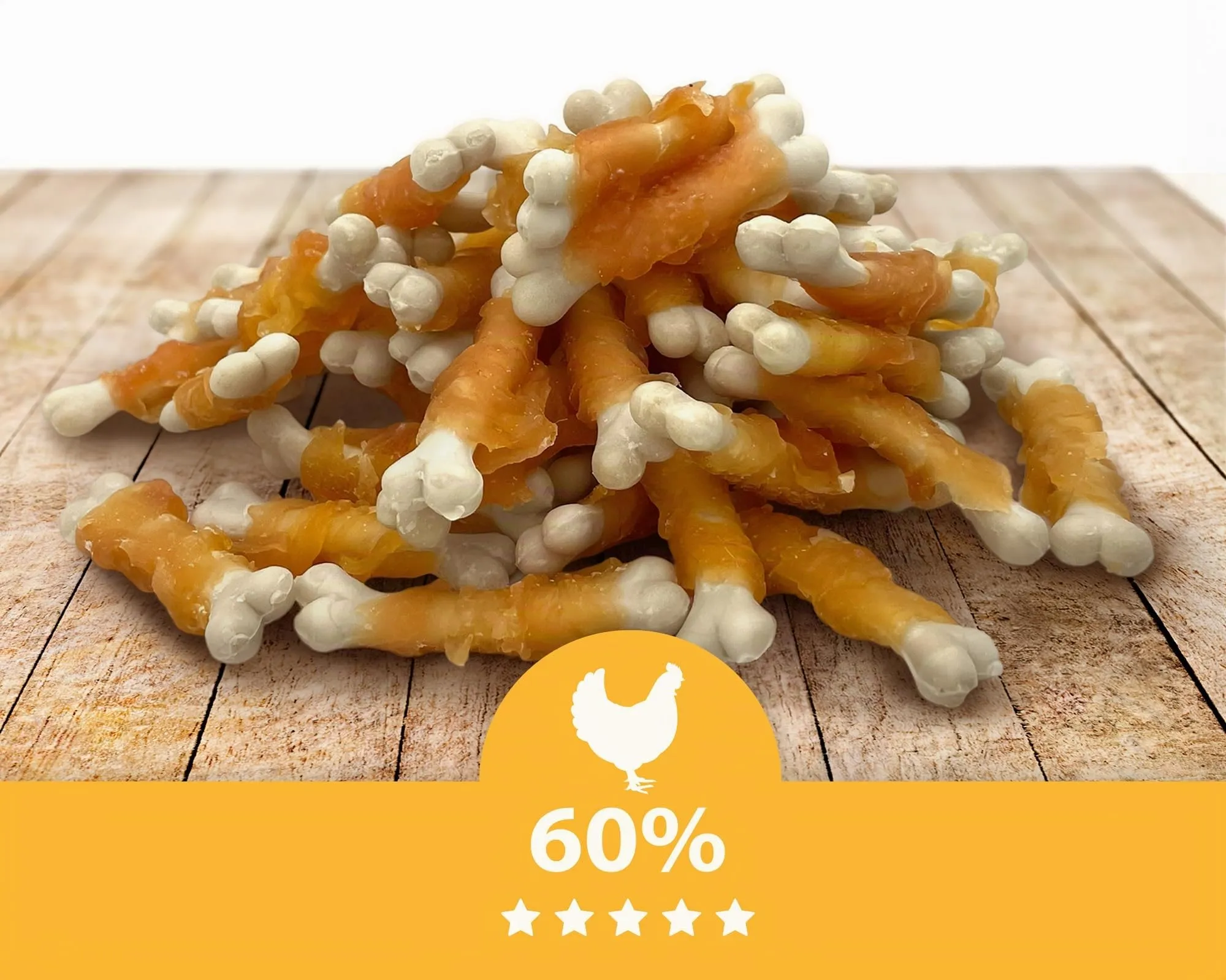 MERSJO Snack per cani con pollo e calcio, 2 x 500 g - immagine 3