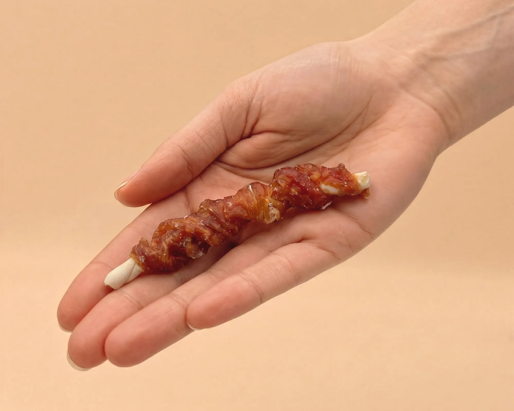 MERSJO Snack per cani Twist, Pelle grezza e carne di anatra, 2 x 500 g, 12-13 cm - immagine 5