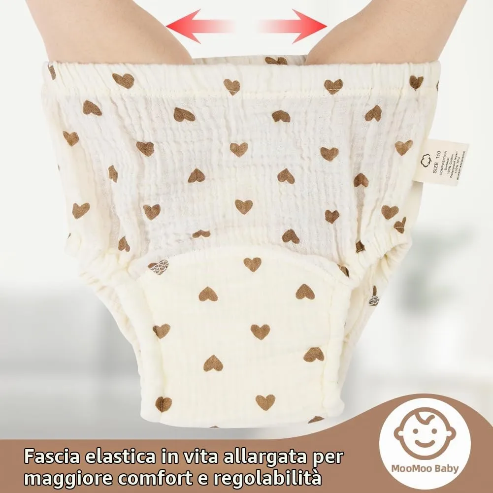 Aolso Mutandine di Apprendimento in Cotone per Bambino, 6 Pezzi, Pannolini Lavabili Riutilizzabili, Modello 110 - immagine 7