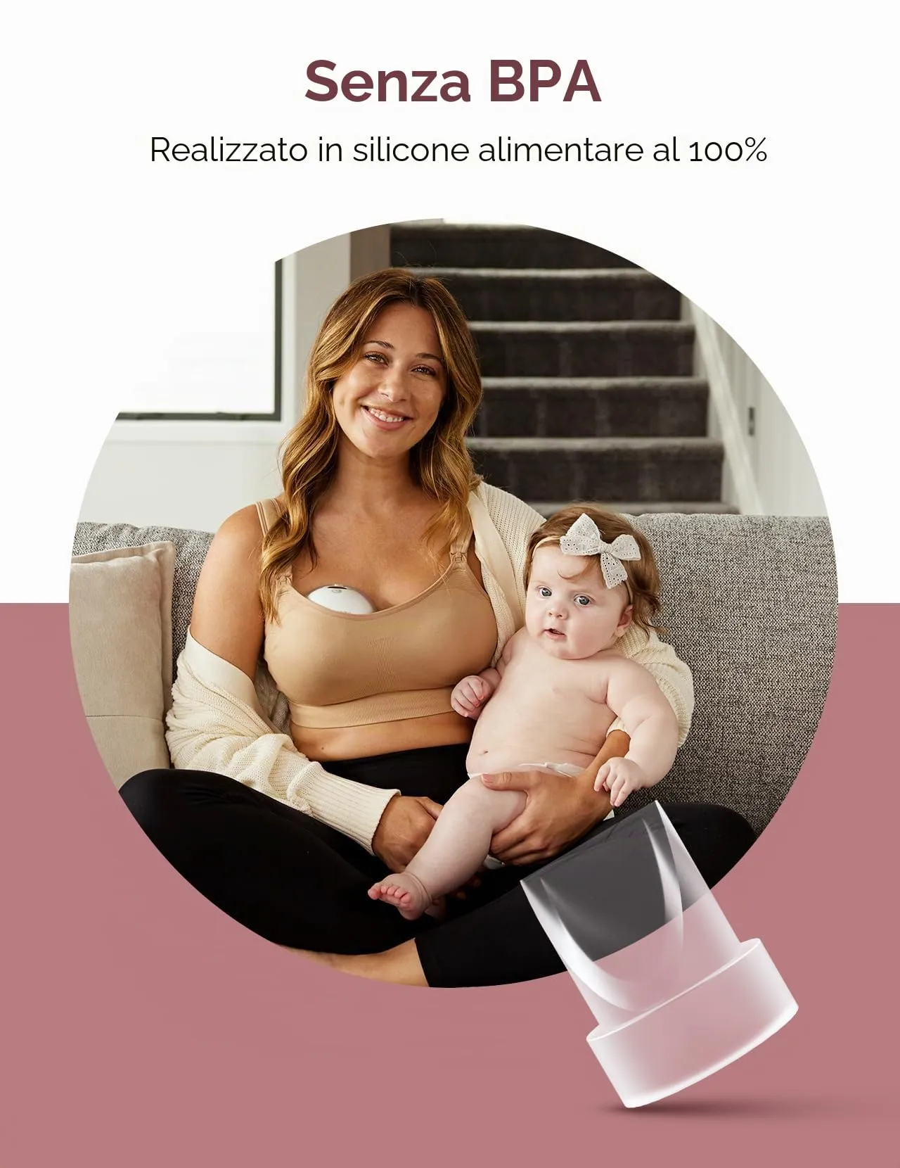 Momcozy Valvole a becco d'anatra M5, confezione da 4, parti di ricambio per tiralatte M5 - immagine 3