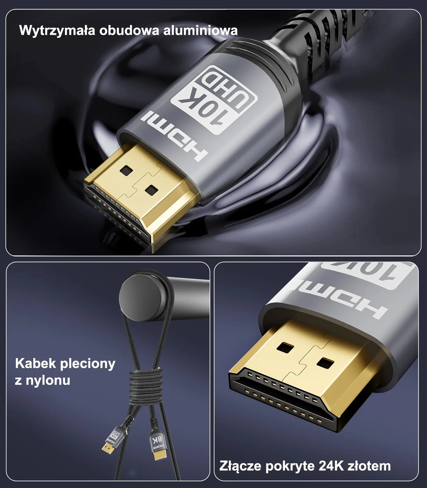 Sniokco Cavo HDMI 2.1 Certificato 48Gbps 8K 4K 2.5 Metri - immagine 8