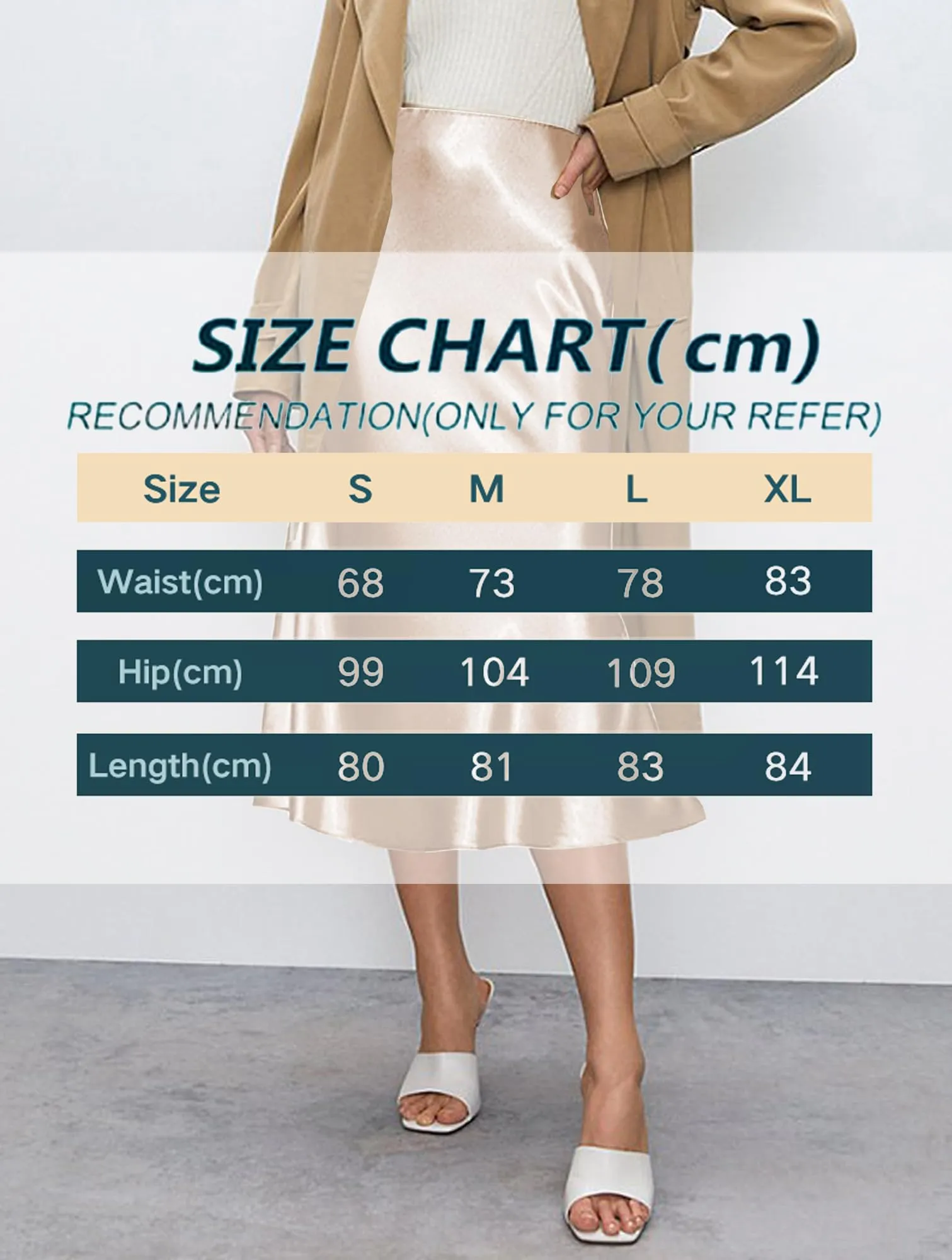 Koerye Gonna Donna Lunga in Raso Elastica Vintage Avvolgente - immagine 6