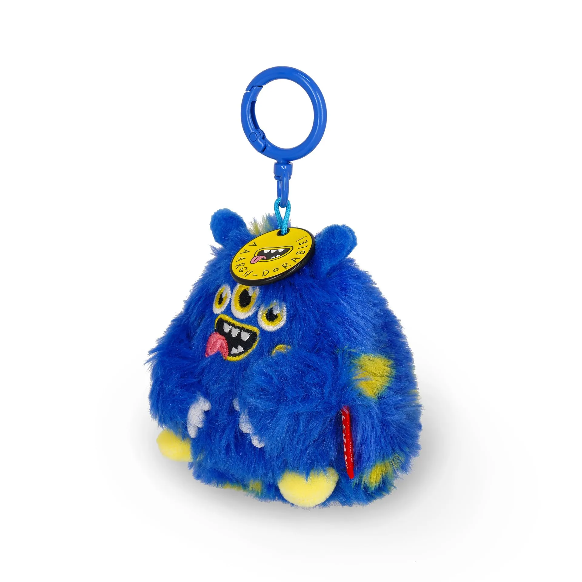 Legami Portachiavi Super Soft Monster, Peluche con Messaggio Inciso e Moschettone, 7x11 cm - immagine 2