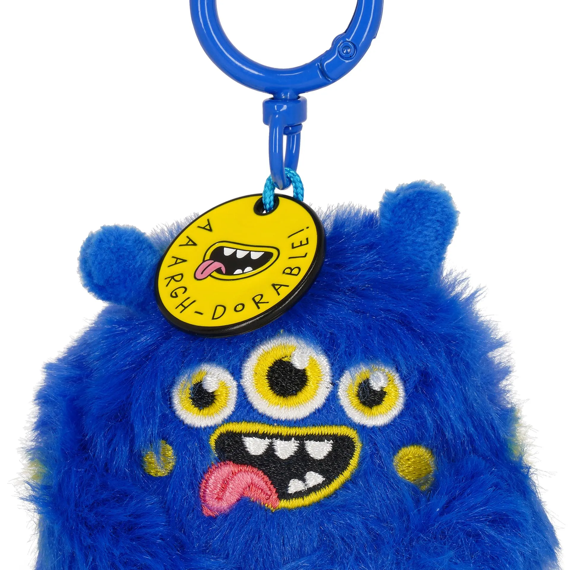 Legami Portachiavi Super Soft Monster, Peluche con Messaggio Inciso e Moschettone, 7x11 cm - immagine 3