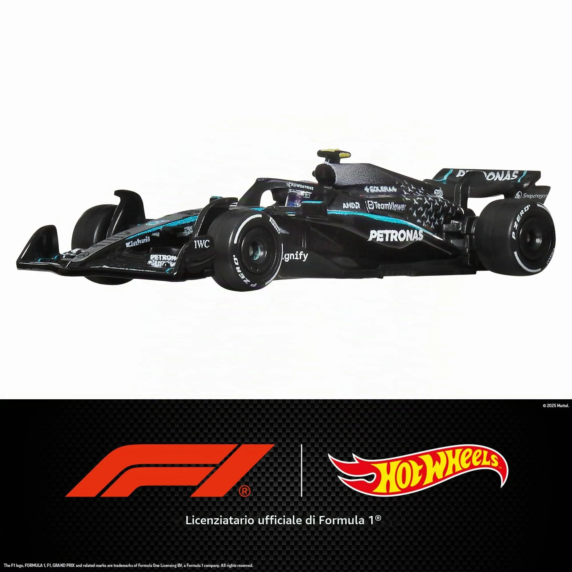 Hot Wheels Premium Mercedes-AMG PETRONAS Formula 1 Auto 1:64 - immagine 2