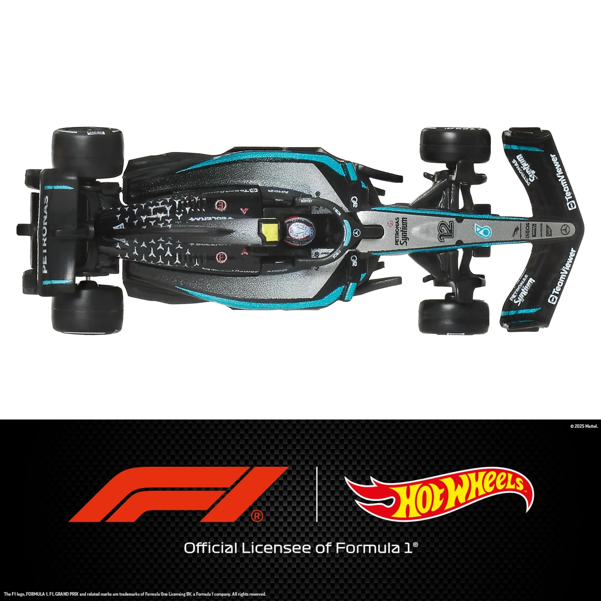 Hot Wheels Premium Mercedes-AMG PETRONAS Formula 1 Auto 1:64 - immagine 3