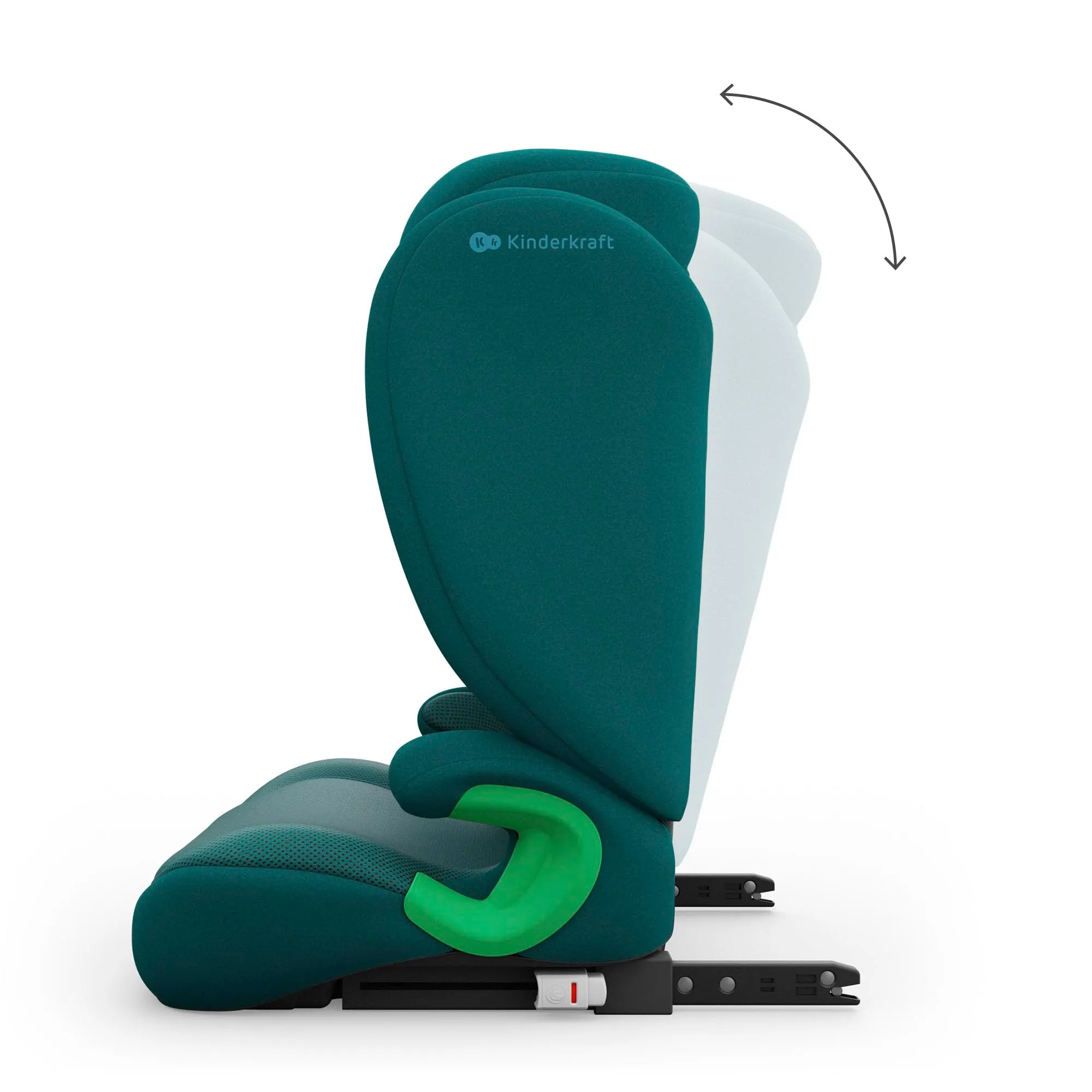 Kinderkraft Junior Fix2 Pro I-Size Seggiolino Auto 100-150 cm, Gruppo 2-3, Isofix, Verde - immagine 9