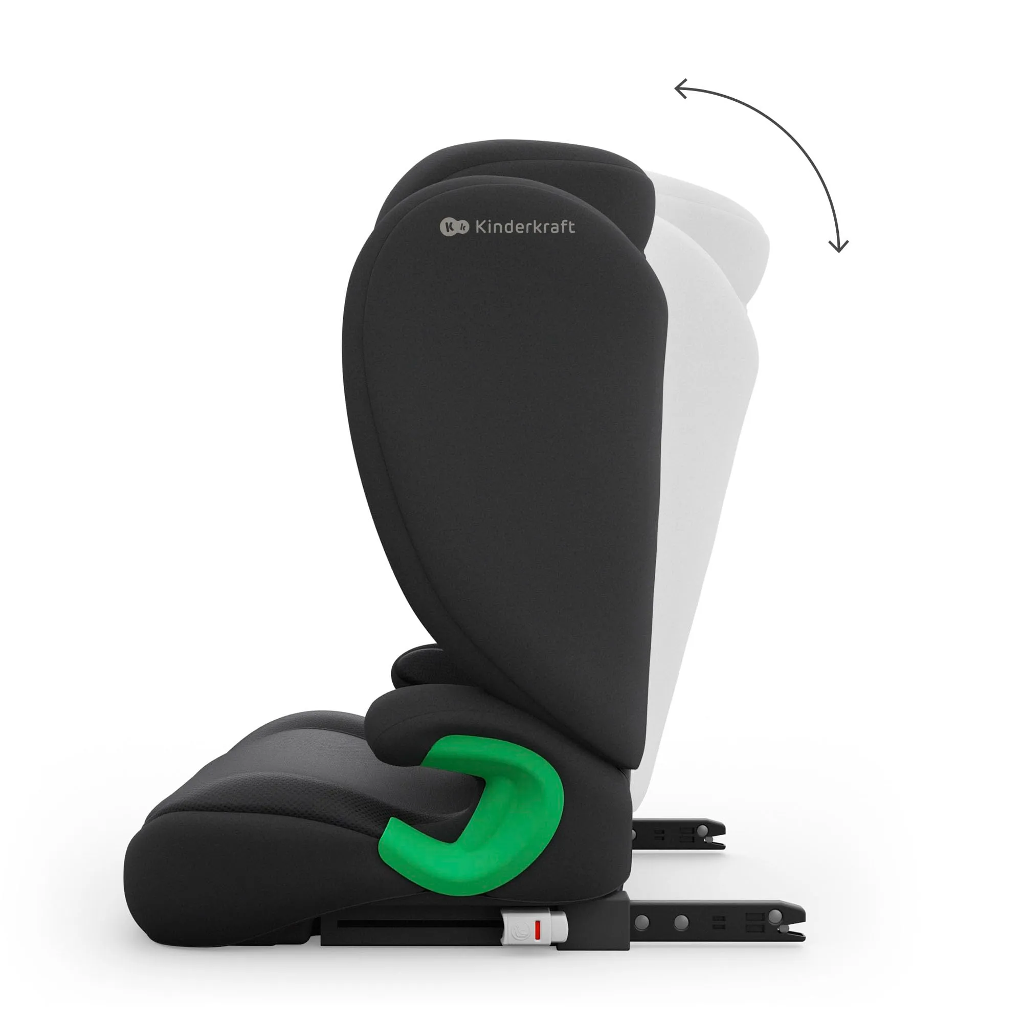 Kinderkraft Junior Fix2 Pro i-Size Seggiolino Auto 15-36 kg, Gruppo 2-3, 100-150 cm, Isofix, Nero - immagine 9