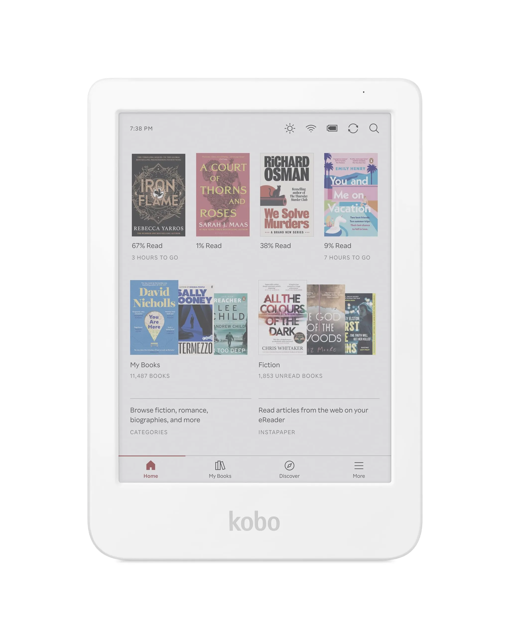 Kobo Clara Colour eReader - E Ink Kaleido 3 6” - Bianco - immagine 1