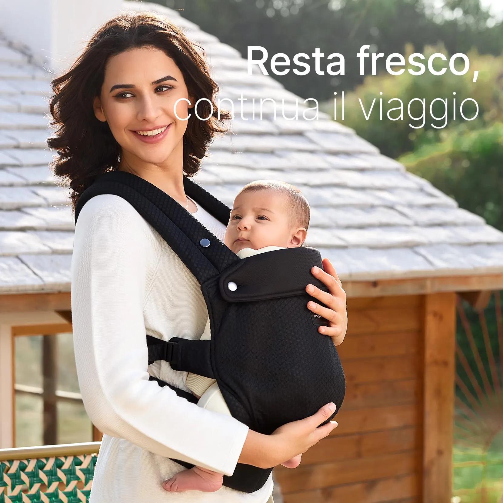 Momcozy Marsupio Neonato Ergonomico 3,2-20 kg (3-24 Mesi), Airmesh-Nero - immagine 5