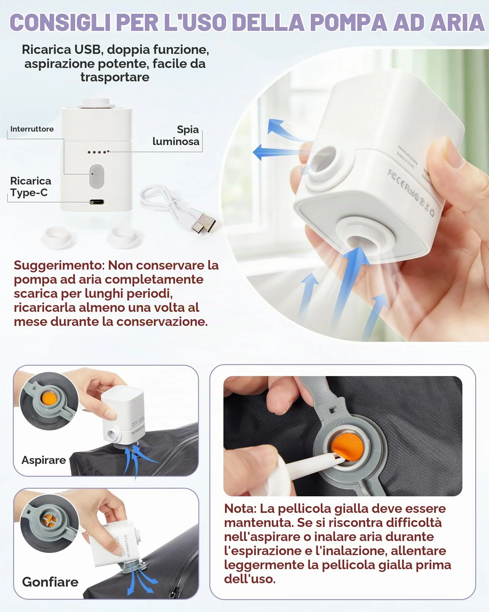 SZLX Zaino da Viaggio Sottovuoto con Pompa 40x30x20 per Ryanair e Wizzair, Impermeabile, Scomparto Laptop 14 Pollici e Scomparto Scarpe - immagine 5