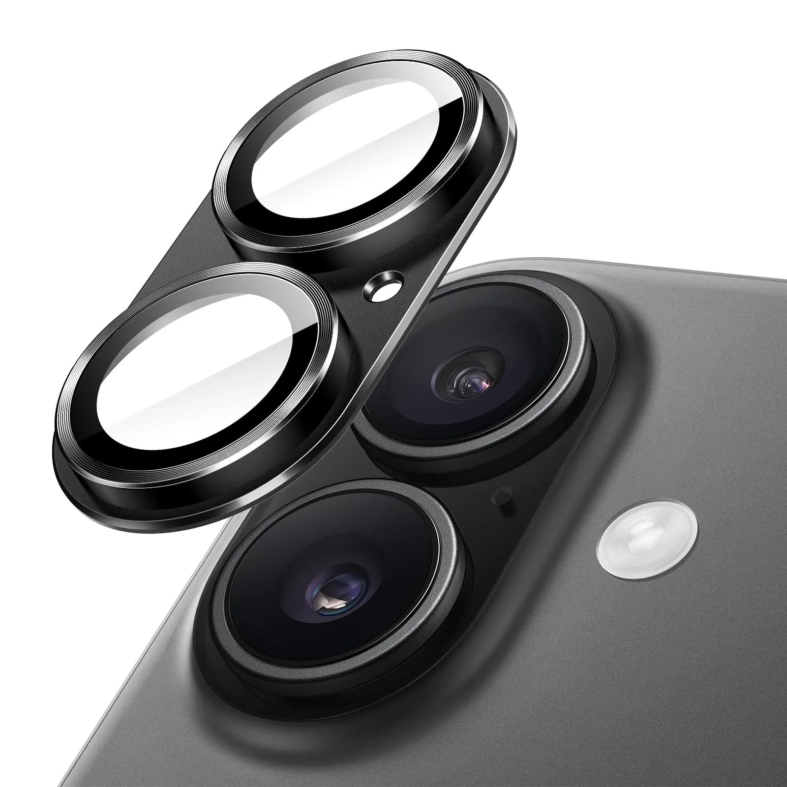 JETech Pellicola Protettiva Fotocamera per iPhone 17, Nero - immagine 1