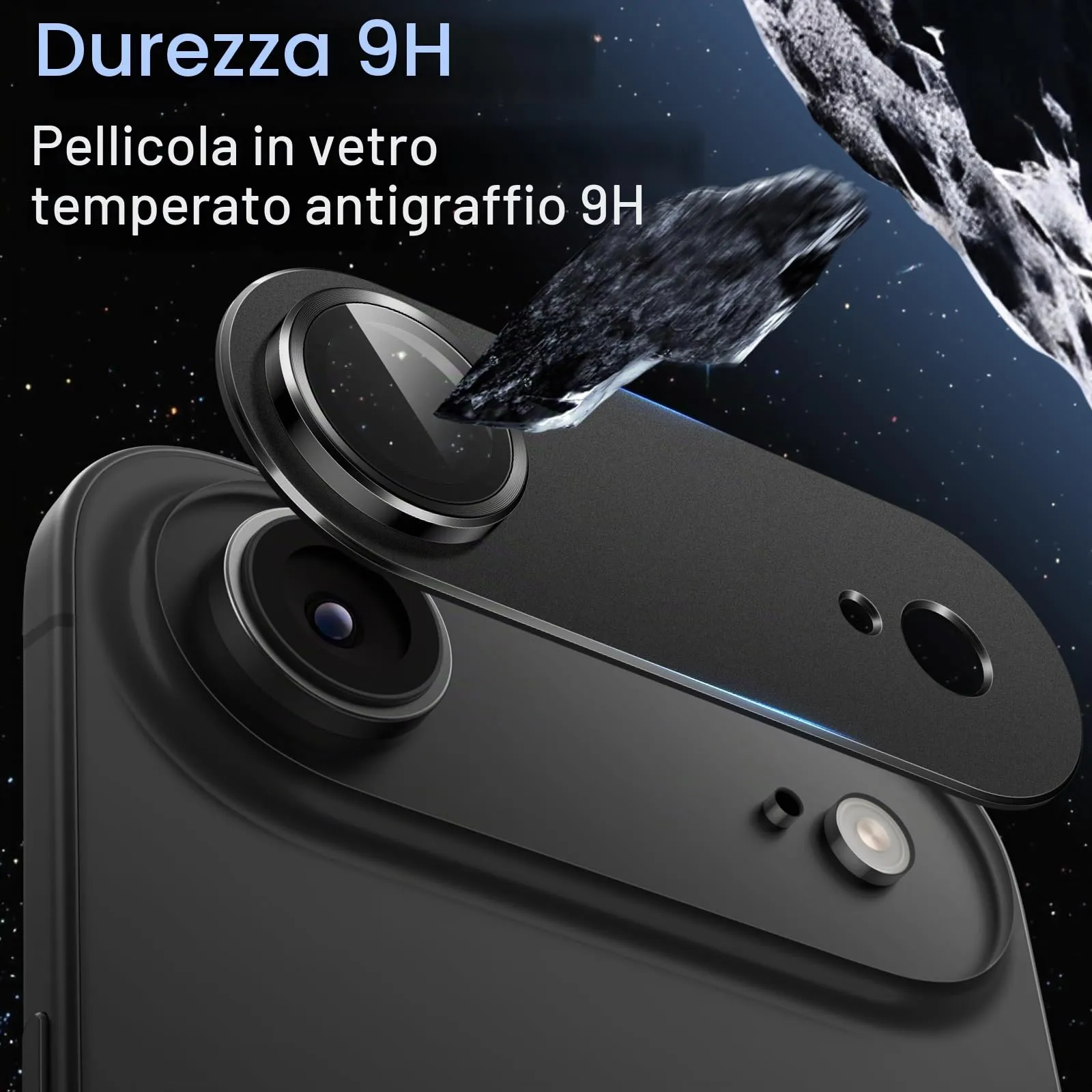 JETech Pellicola Protettiva Fotocamera per iPhone Air, Nero - immagine 4