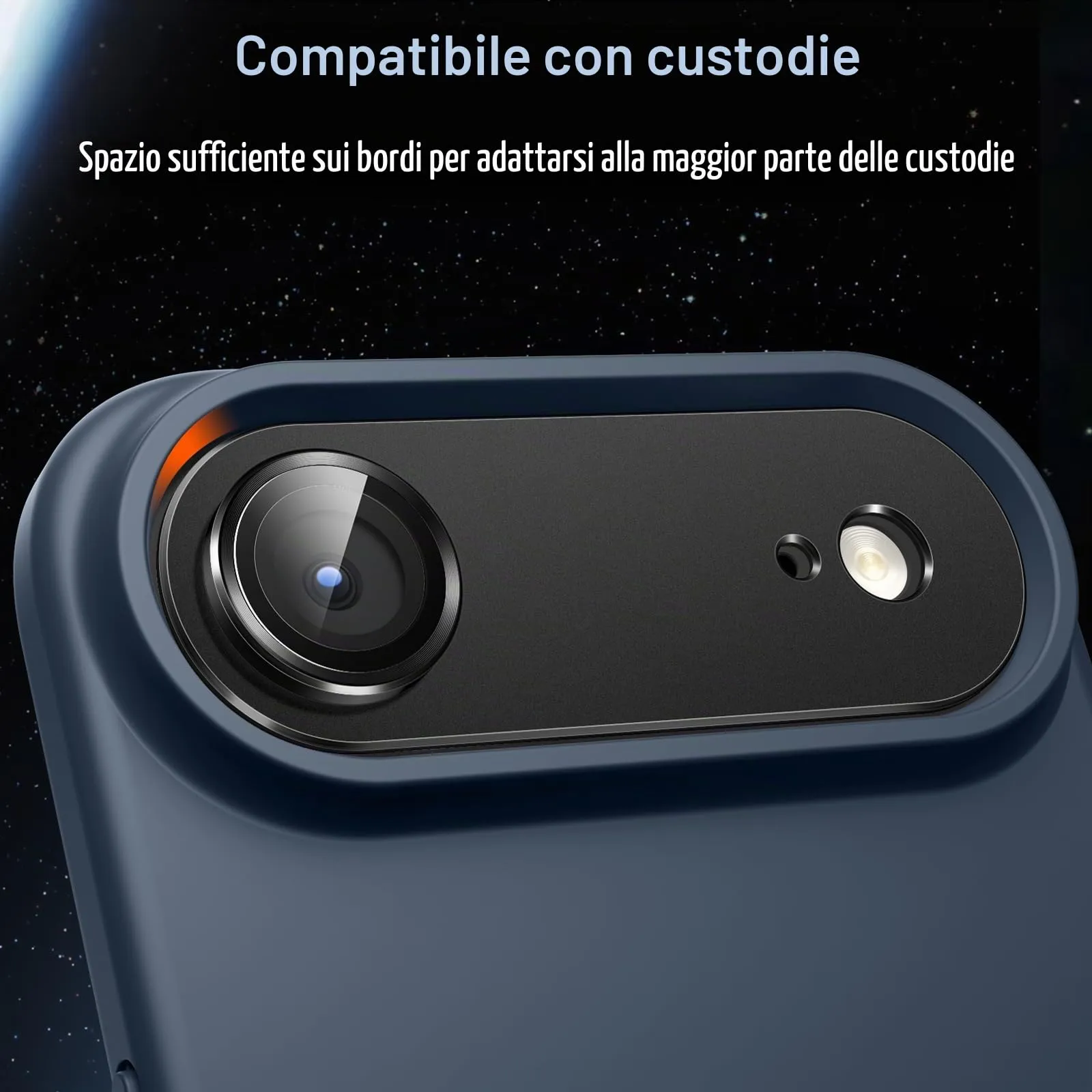 JETech Pellicola Protettiva Fotocamera per iPhone Air, Nero - immagine 7