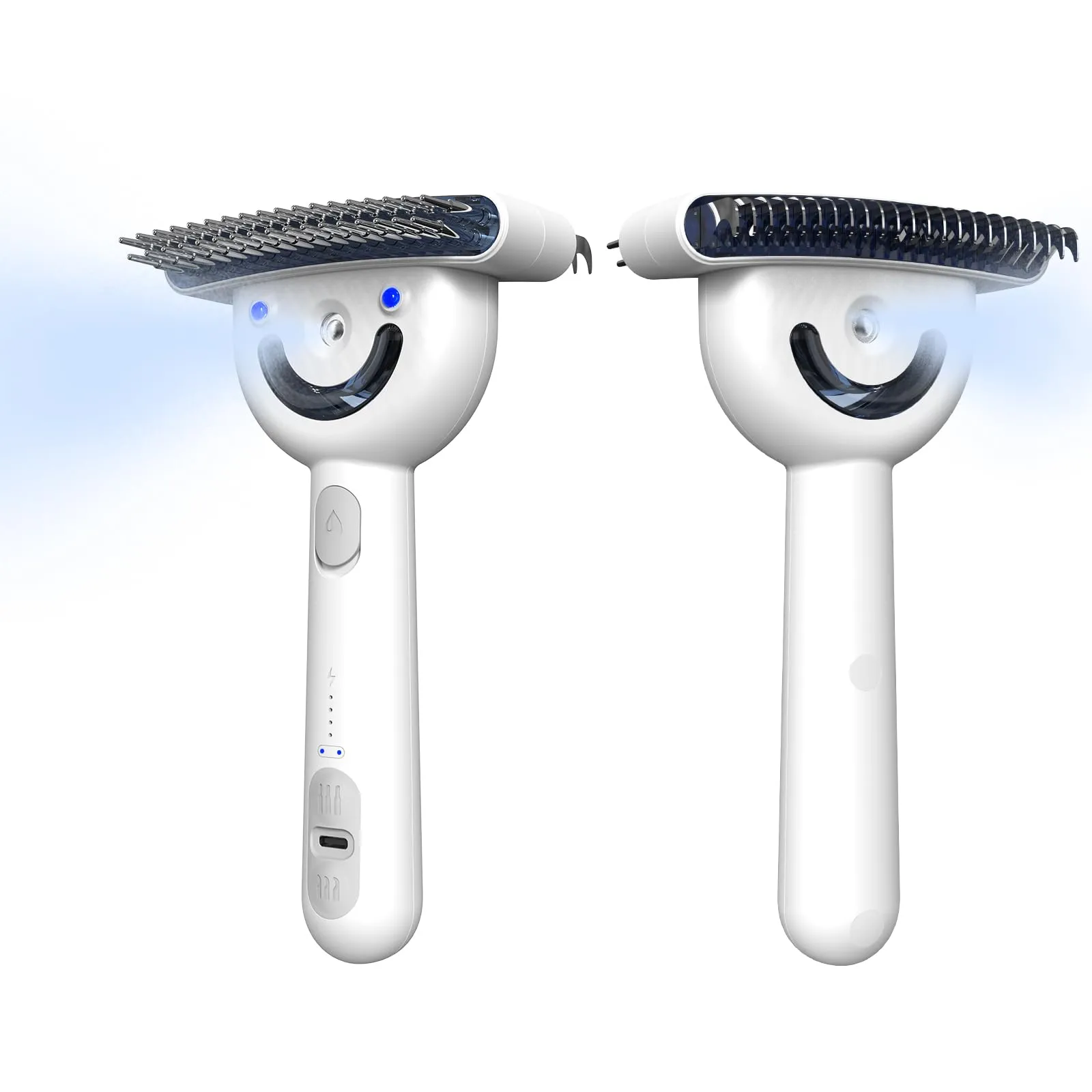 POIIOPY Spazzola a Vapore per Cani e Gatti a Pelo Lungo, Pettine Multifunzione 5 in 1 Doppia Faccia, Extra Wide, RK35-Y - immagine 1