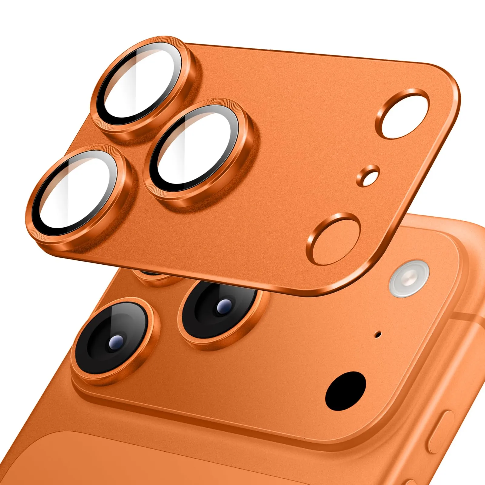 JETech Pellicola Protettiva Fotocamera per iPhone 17 Pro, Arancione - immagine 1