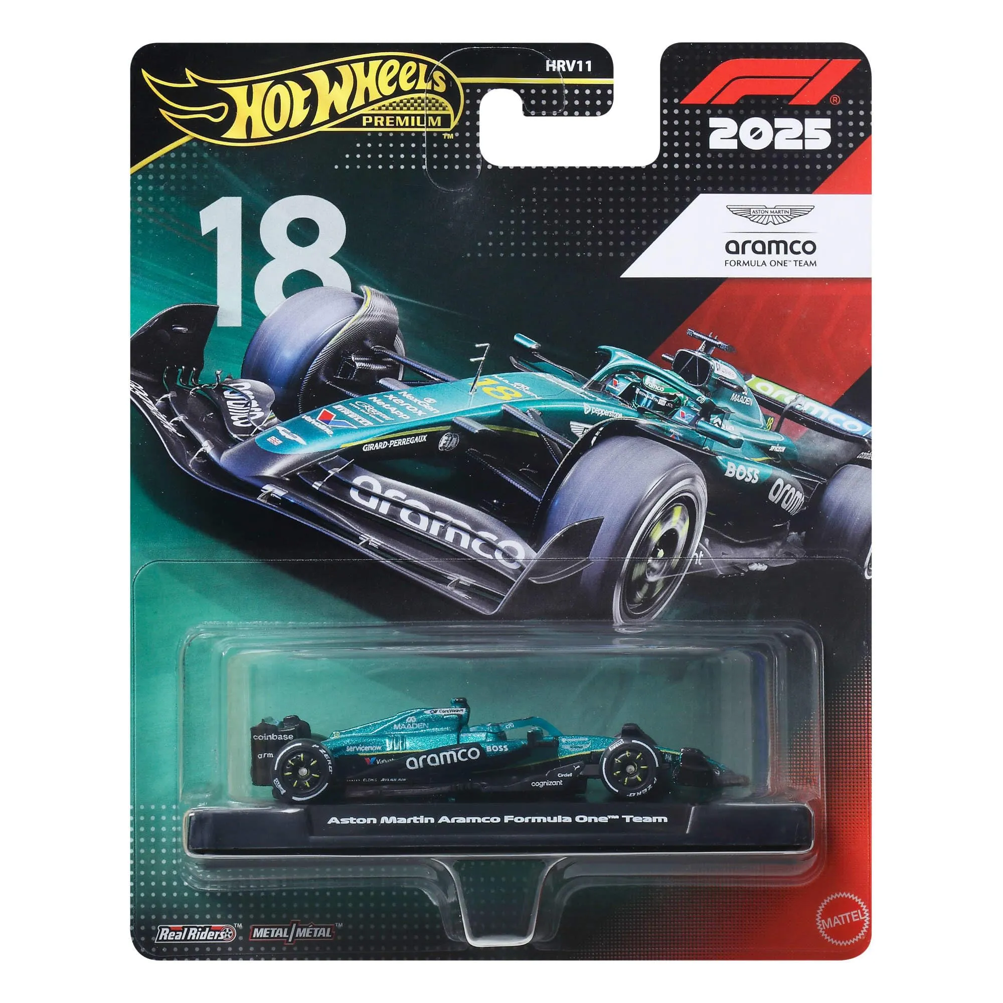 Hot Wheels Premium Auto Team Aston Martin Aramco Formula 1 1:64 - immagine 1