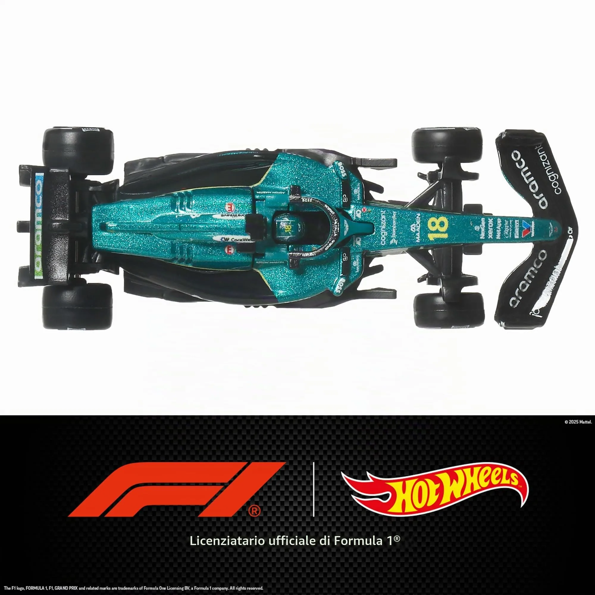 Hot Wheels Premium Auto Team Aston Martin Aramco Formula 1 1:64 - immagine 3