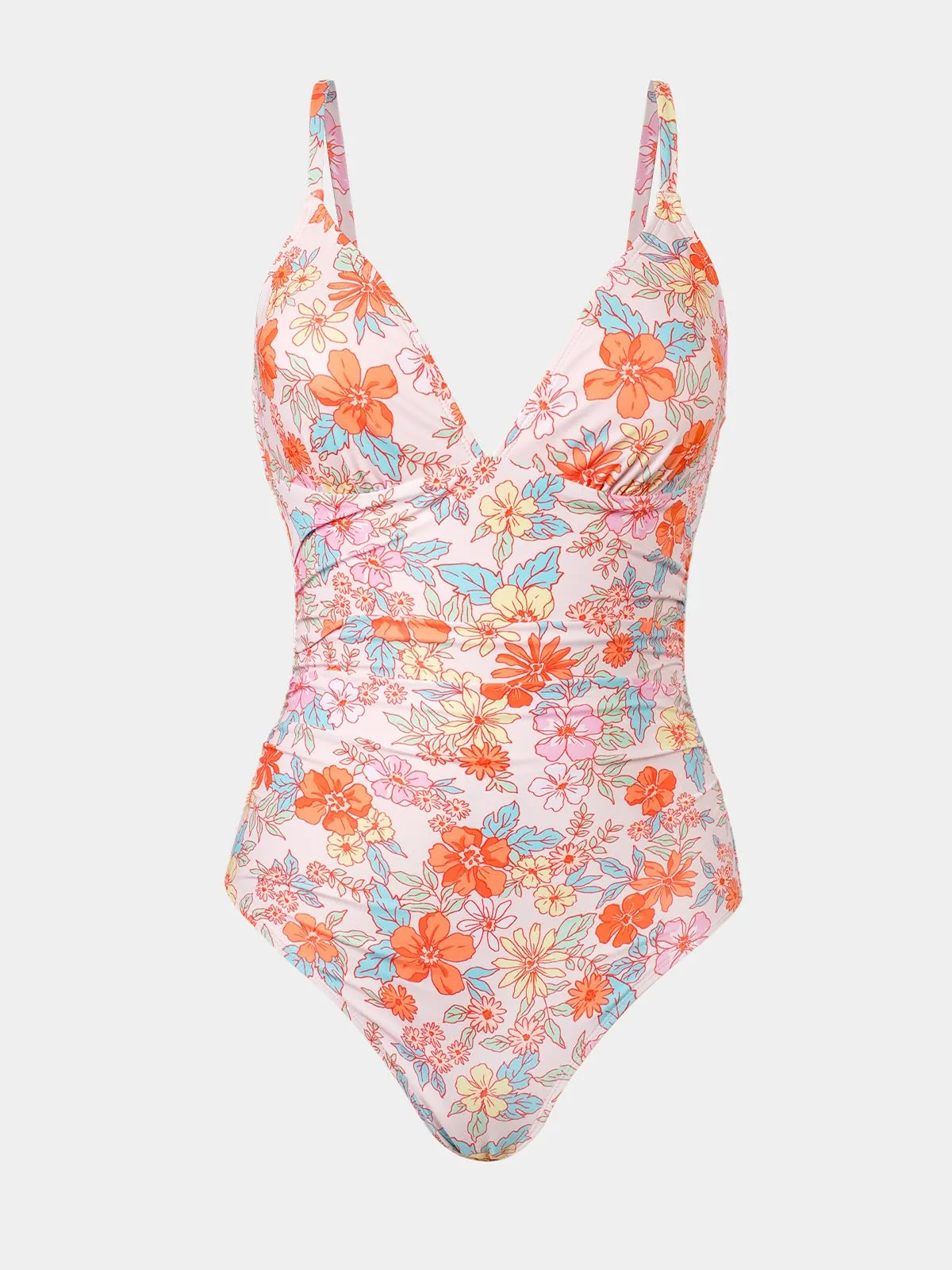 Cupshe Costume da bagno intero da donna con scollo a V e controllo della pancia, M - immagine 5