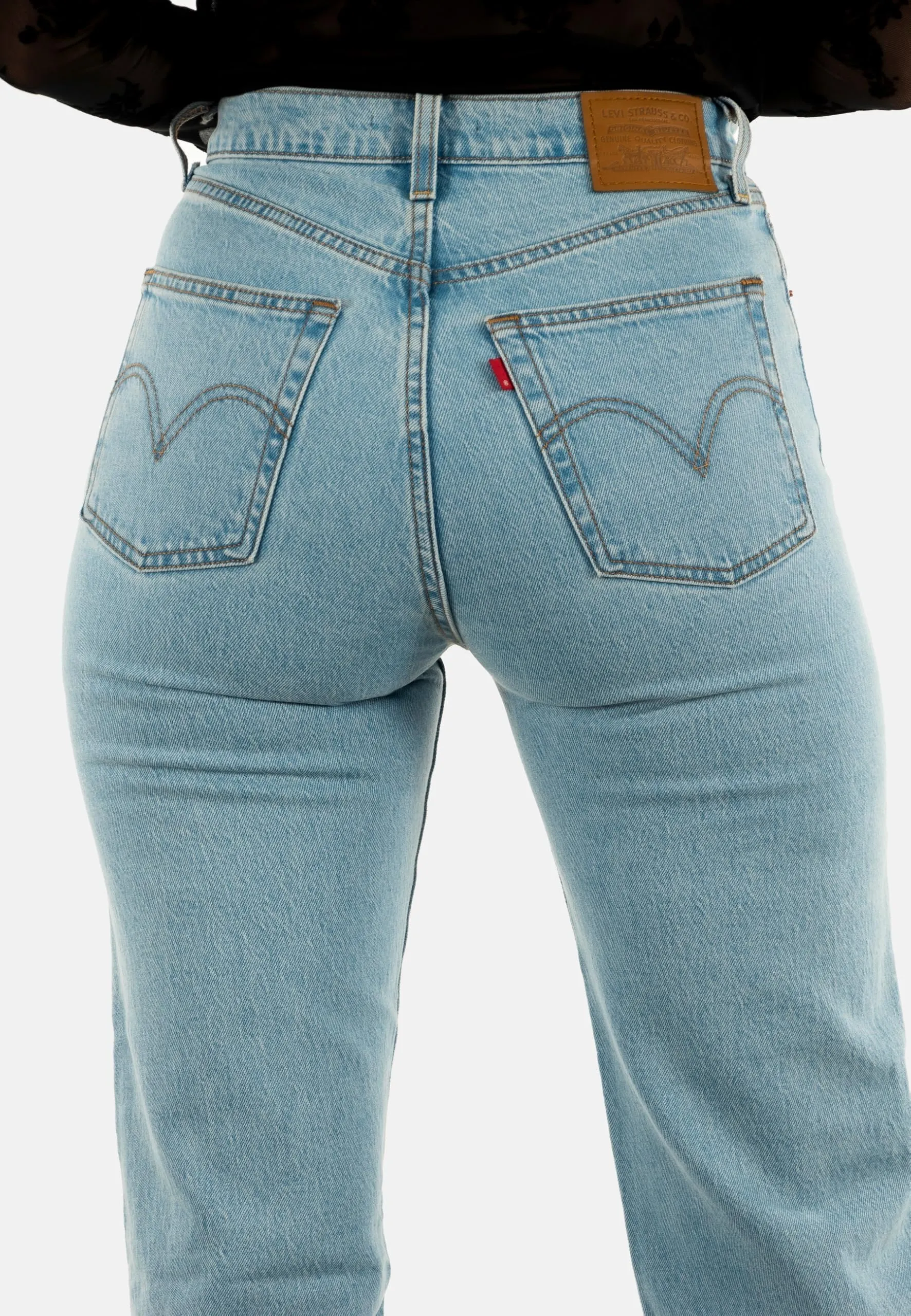 Levi's Ribcage Full Length Blasted Stone Clean Jeans - immagine 4