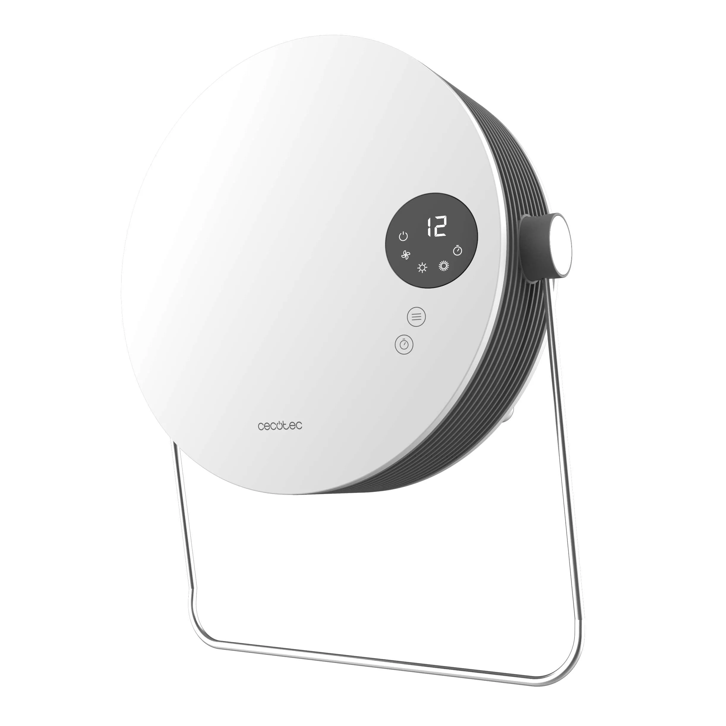 Cecotec ReadyWarm 2000 Round Scaldasalviette Ceramico da Parete, 2000W, 2 Livelli, LED, Touch Control, Telecomando, Timer, IP22 - immagine 2