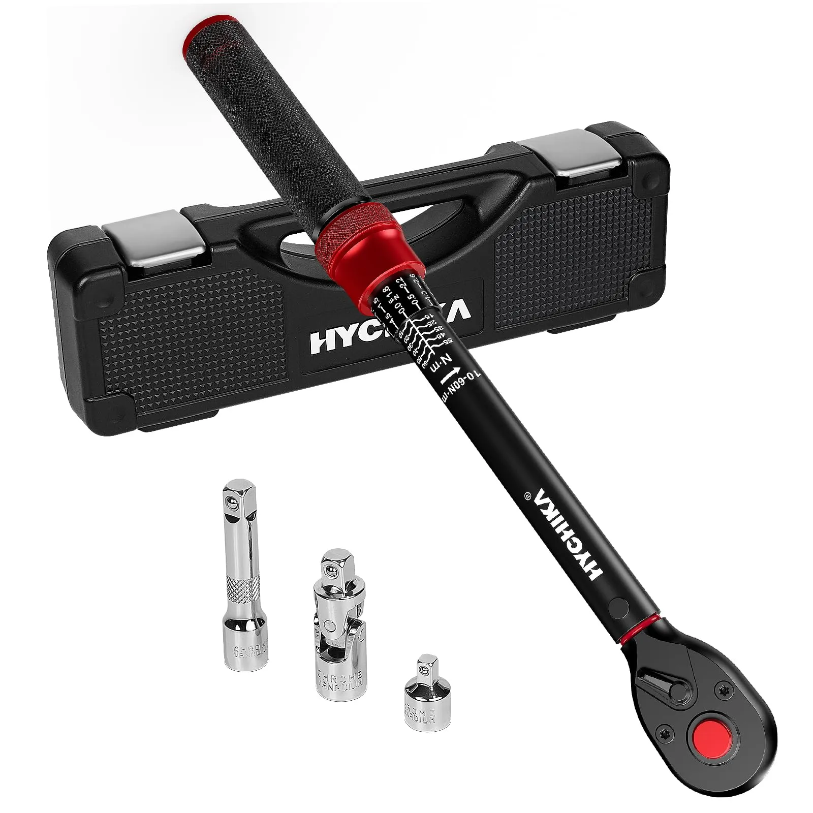 HYCHIKA Chiave Dinamometrica 3/8" 10-60Nm Precisione ±2% Doppia Scala - immagine 1