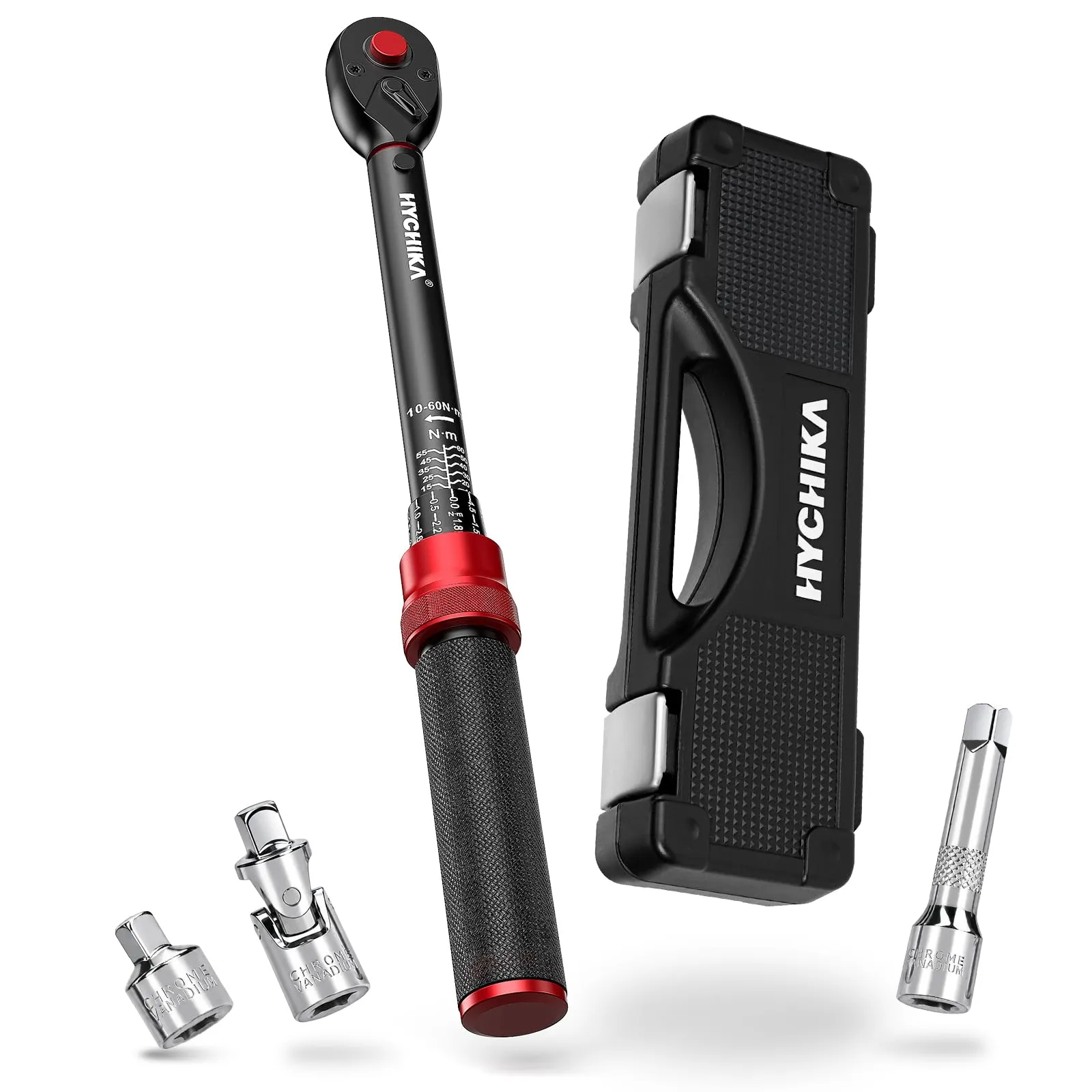 HYCHIKA Chiave Dinamometrica 3/8" 10-60Nm Precisione ±2% Doppia Scala - immagine 8