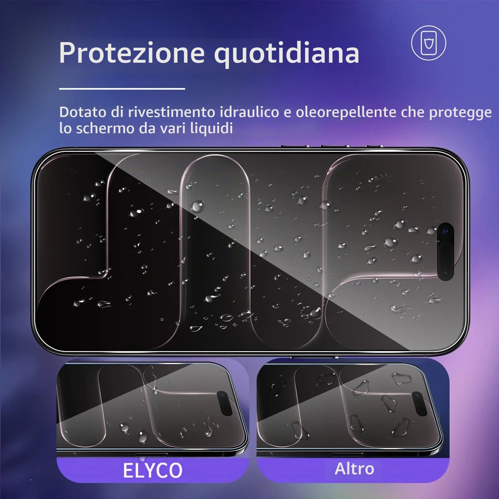 ELYCO Vetro Temperato per iPhone 17 Air, 2+2 Pezzi - immagine 2