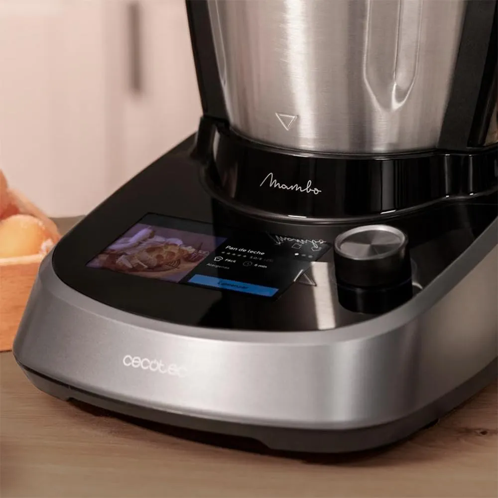 Cecotec Mambo Touch Robot da Cucina Multifunzione con Caraffa Habana Pro, 37 Funzioni, Distributore di Alimenti, Schermo Touch, App Mambo, 3.3L, Bilancia, Autopulizia, Caraffa Ceramica - immagine 3
