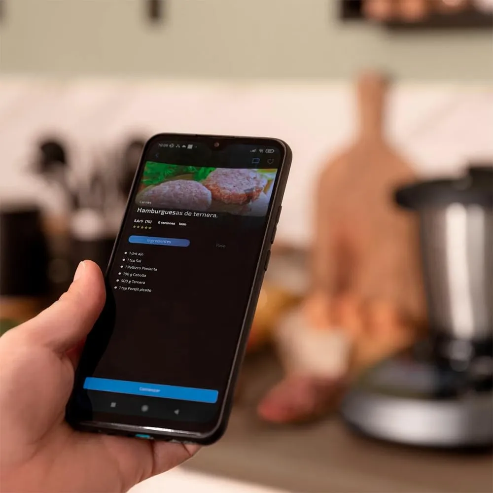 Cecotec Mambo Touch Robot da Cucina Multifunzione con Caraffa Habana Pro, 37 Funzioni, Distributore di Alimenti, Schermo Touch, App Mambo, 3.3L, Bilancia, Autopulizia, Caraffa Ceramica - immagine 5