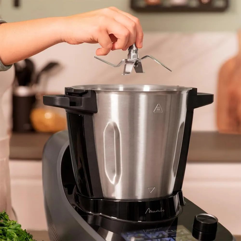 Cecotec Mambo Touch Robot da Cucina Multifunzione con Caraffa Habana Pro, 37 Funzioni, Distributore di Alimenti, Schermo Touch, App Mambo, 3.3L, Bilancia, Autopulizia, Caraffa Ceramica - immagine 11