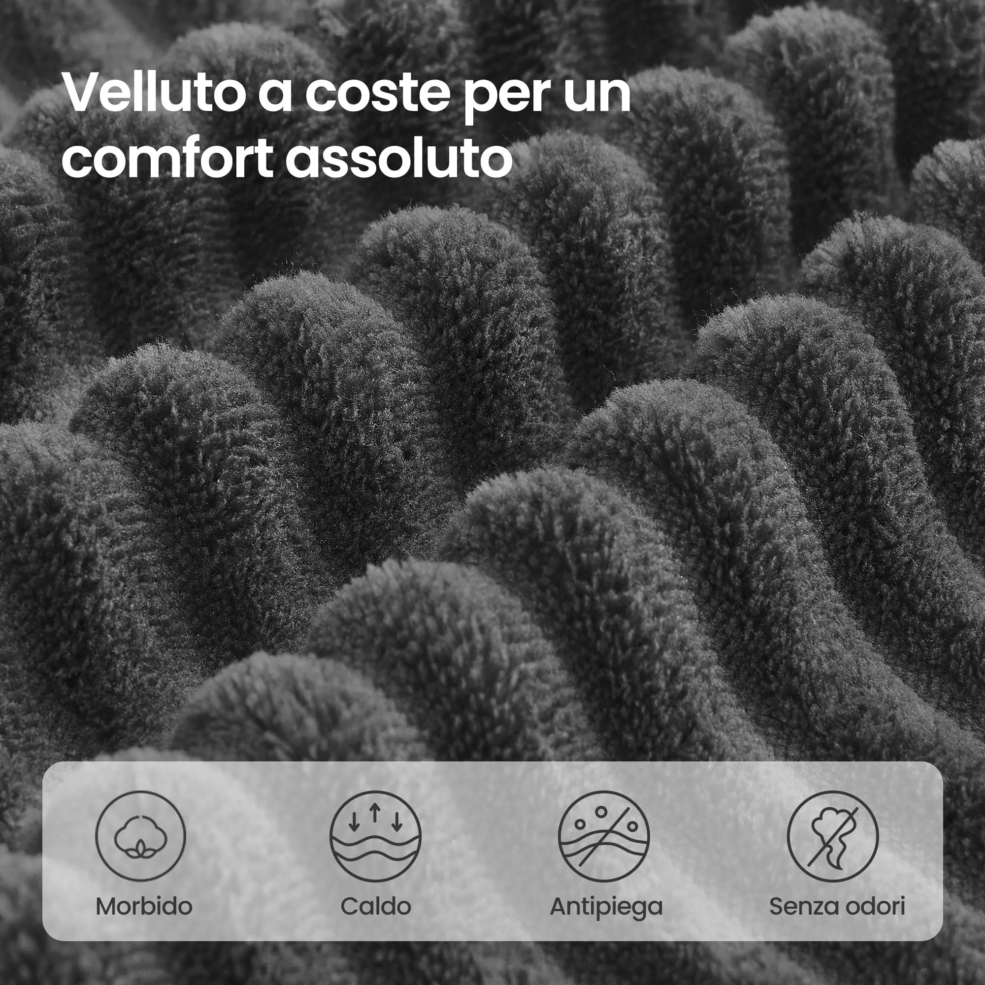 VASAGLE Divano Angolare Modulabile 244 cm con Chaise Longue a Destra, Grigio Ardesia LCS184GN01 - immagine 8