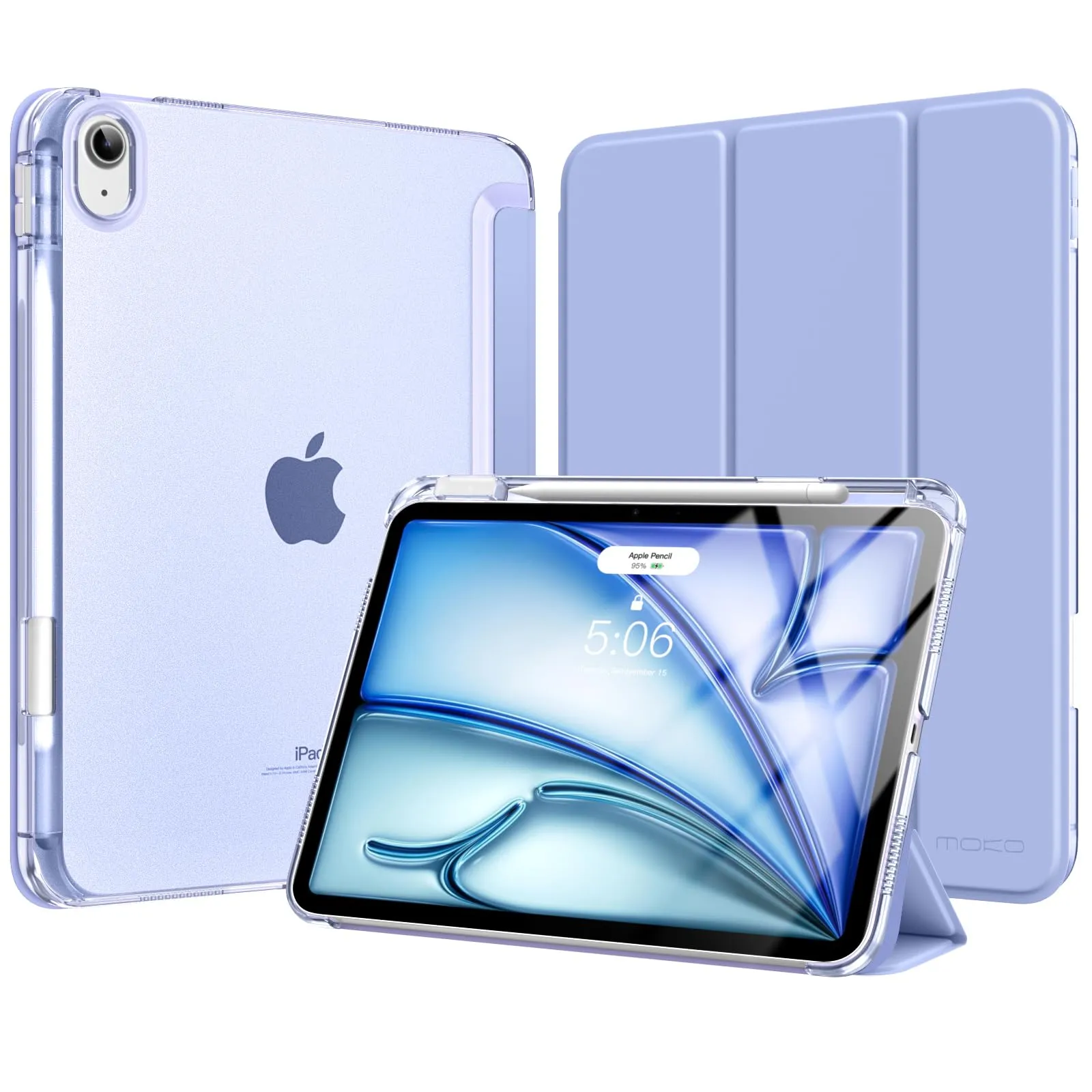 MoKo Cover per iPad Air 11 Pollici (M4/M3/M2) 2024/2025/2026 con Portapenna - immagine 1