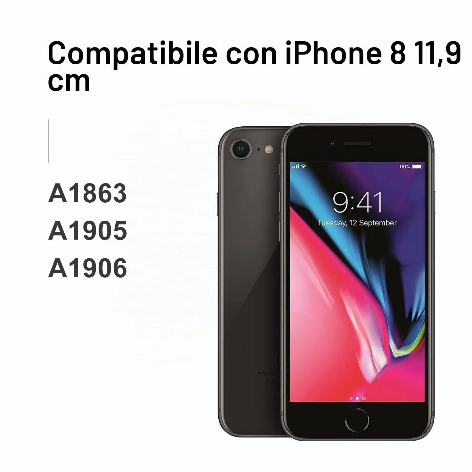LL TRADER Schermo LCD 4,7'' per iPhone 8 con Kit di Riparazione (Nero) - immagine 2