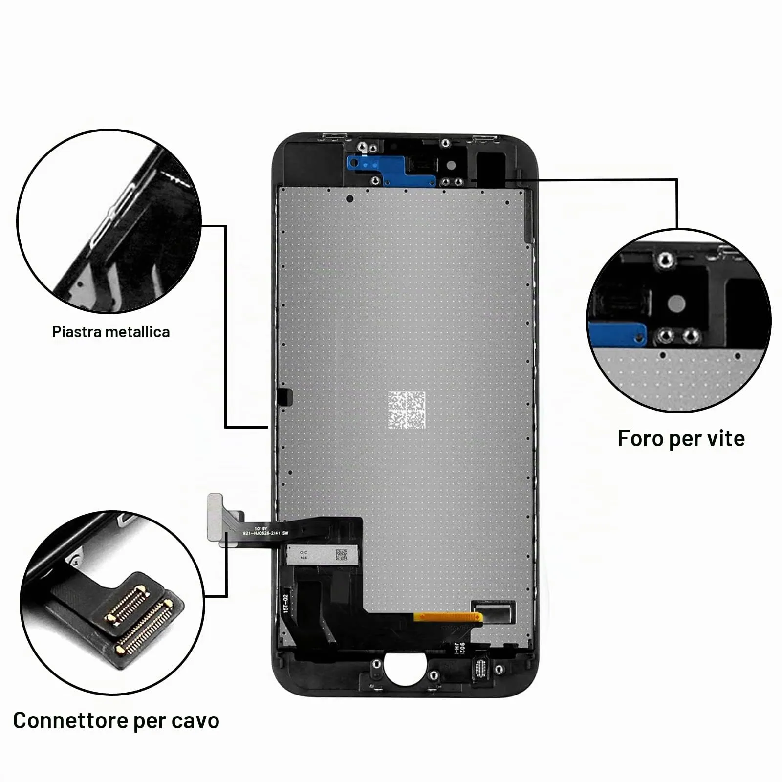LL TRADER Schermo LCD 4,7'' per iPhone 8 con Kit di Riparazione (Nero) - immagine 5