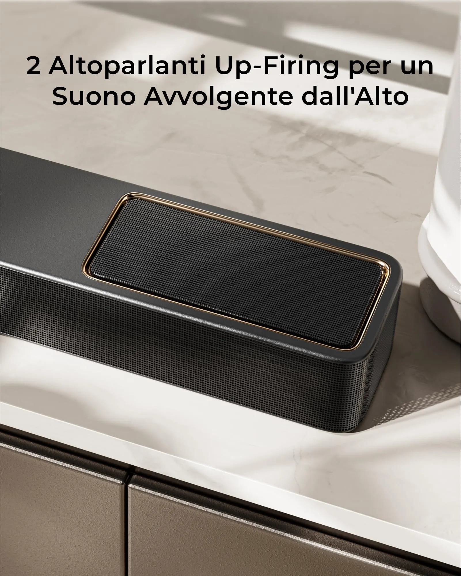 ULTIMEA Skywave X40 Sistema Audio Surround Wireless 5.1.2, Soundbar 530W con Dolby Atmos, Subwoofer Wireless, Amplificatore GaN, Pass-through HDR 4K, HDMI eARC, Bluetooth 5.4 - immagine 4