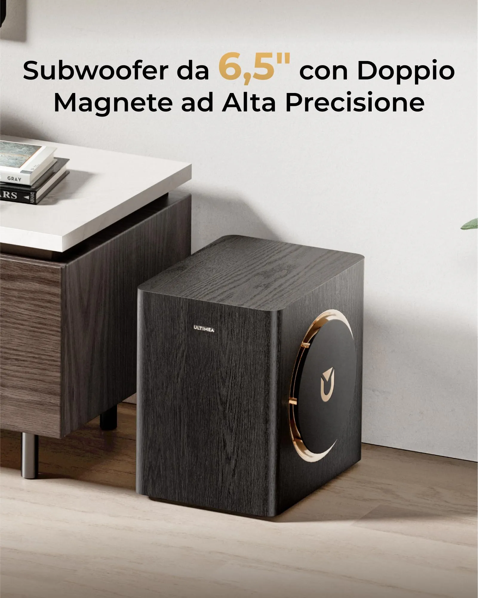ULTIMEA Skywave X40 Sistema Audio Surround Wireless 5.1.2, Soundbar 530W con Dolby Atmos, Subwoofer Wireless, Amplificatore GaN, Pass-through HDR 4K, HDMI eARC, Bluetooth 5.4 - immagine 6