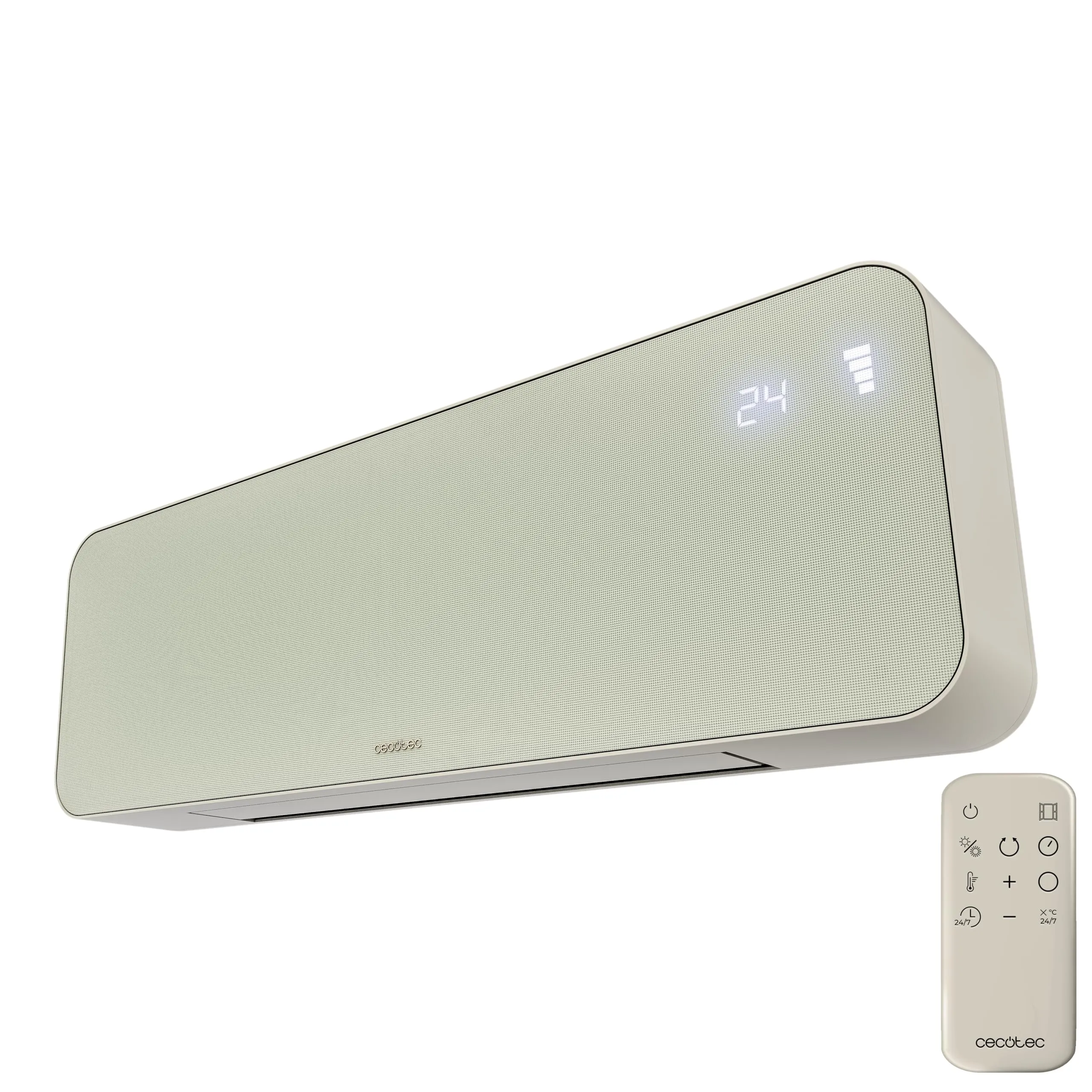 Cecotec ReadyWarm 3000 Textile Termoventilatore Ceramico da Parete, 2000W, Telecomando, Timer, 20m² - immagine 1