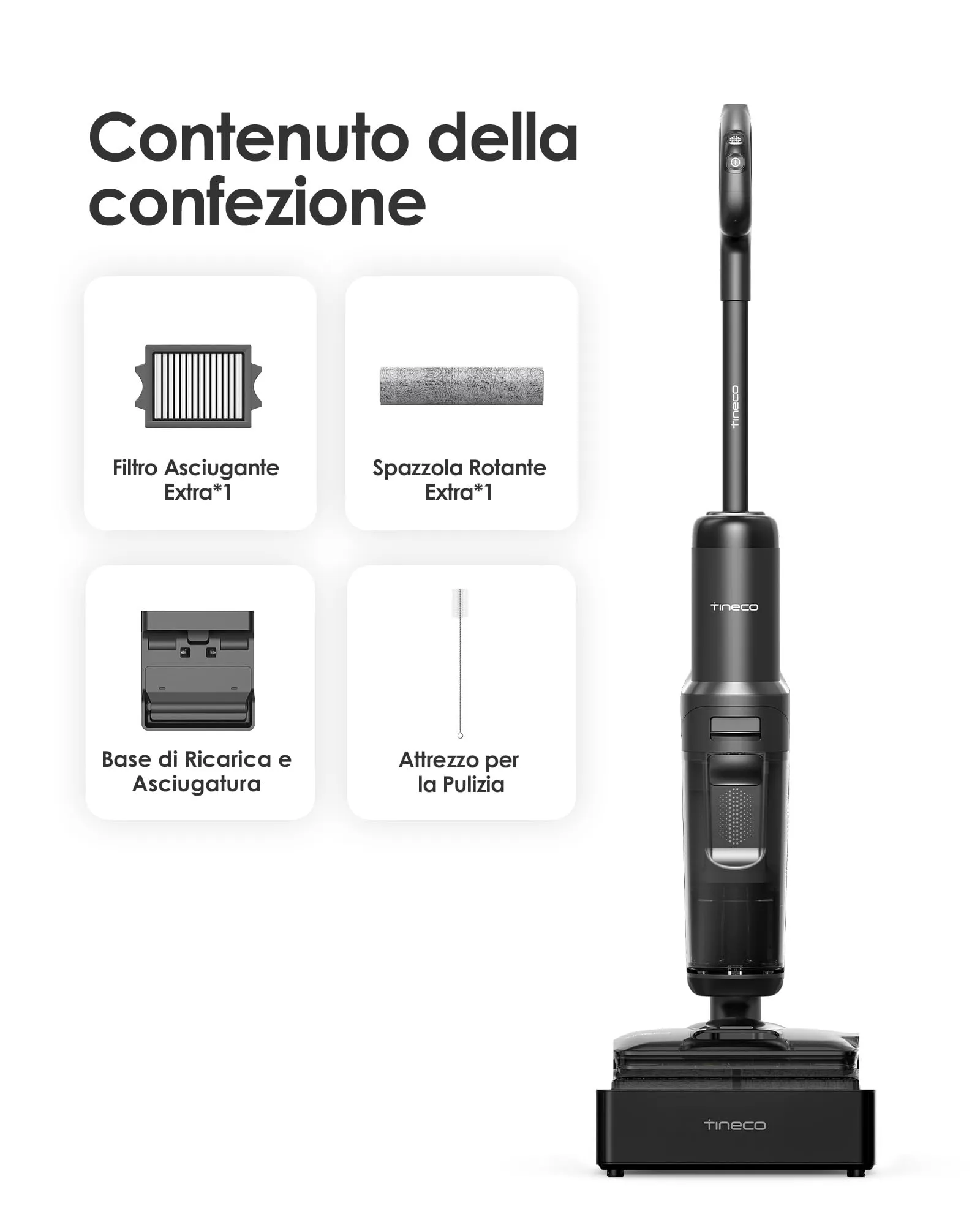Tineco Floor ONE S7 Stretch Steam Lavapavimenti a Vapore Senza Fili - immagine 10