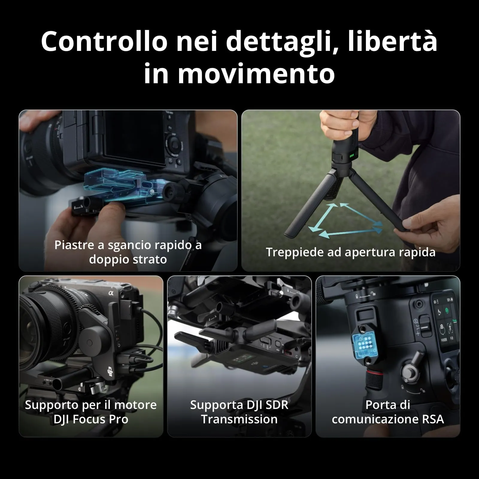 DJI RS 5 Combo Stabilizzatore per Fotocamera - immagine 8