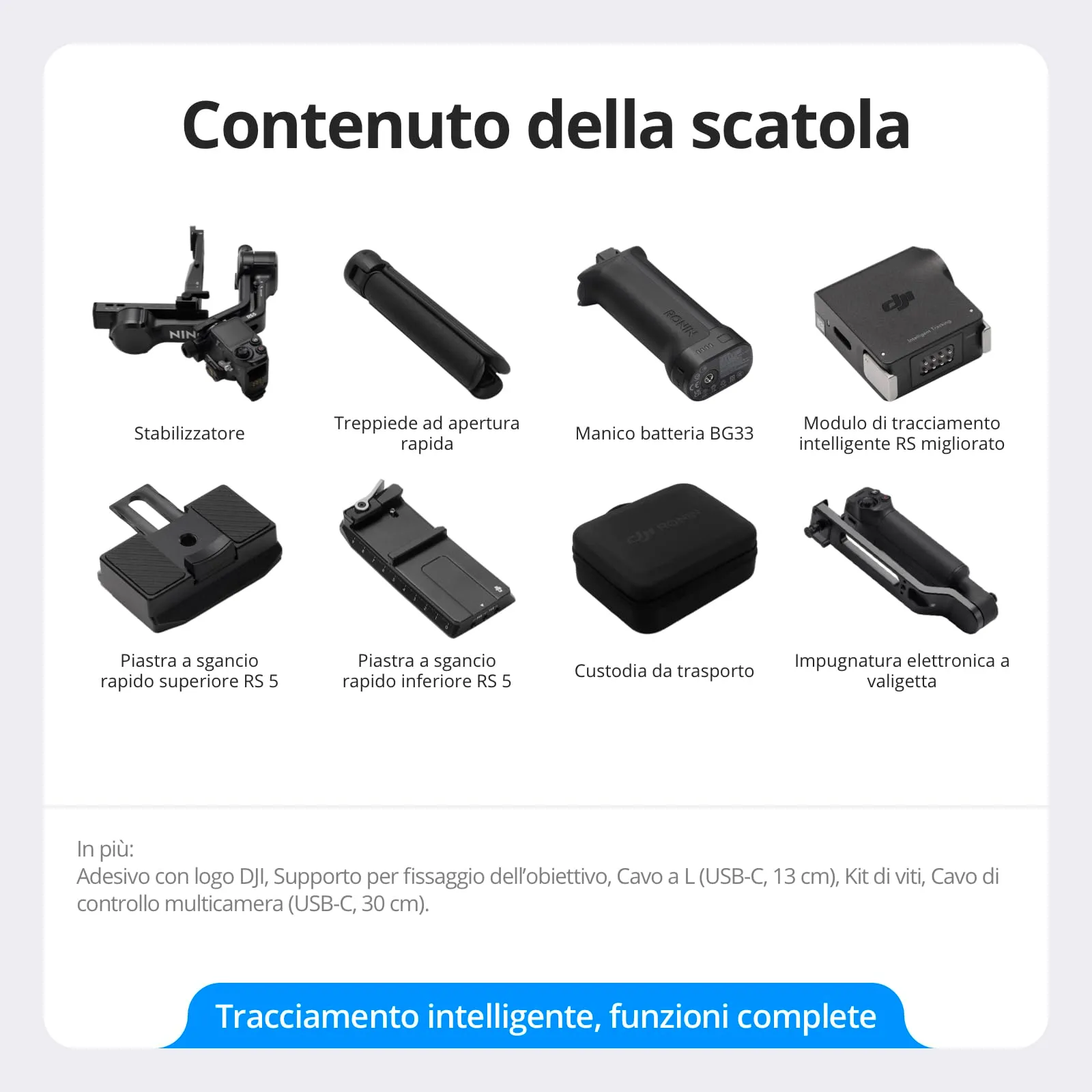 DJI RS 5 Combo Stabilizzatore per Fotocamera - immagine 9