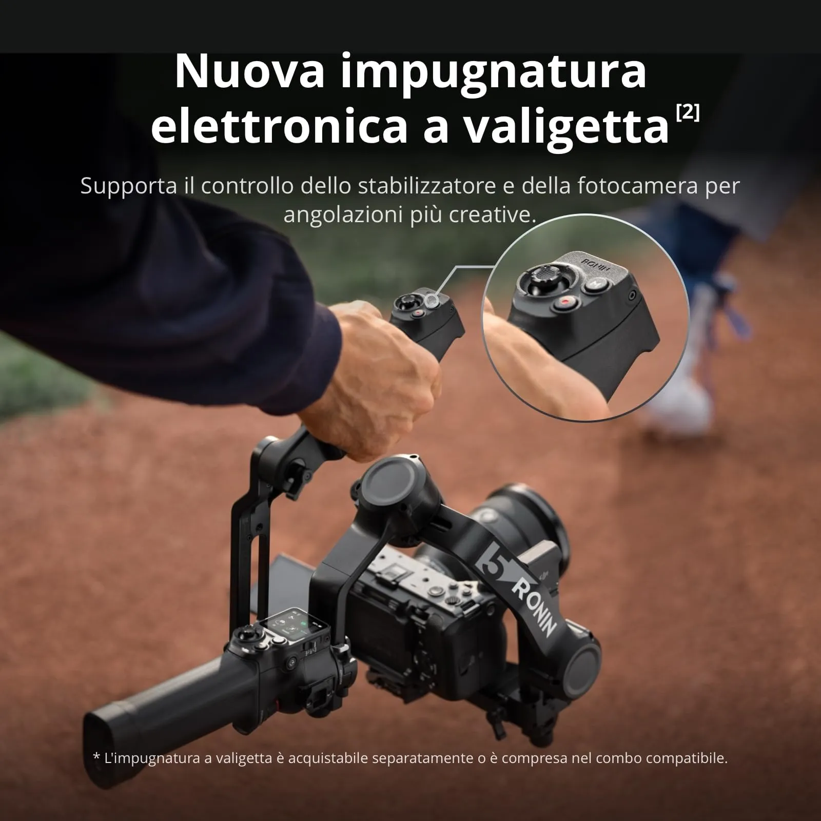 DJI RS 5 Stabilizzatore per Fotocamera Canon Sony Nikon Fujifilm - immagine 4