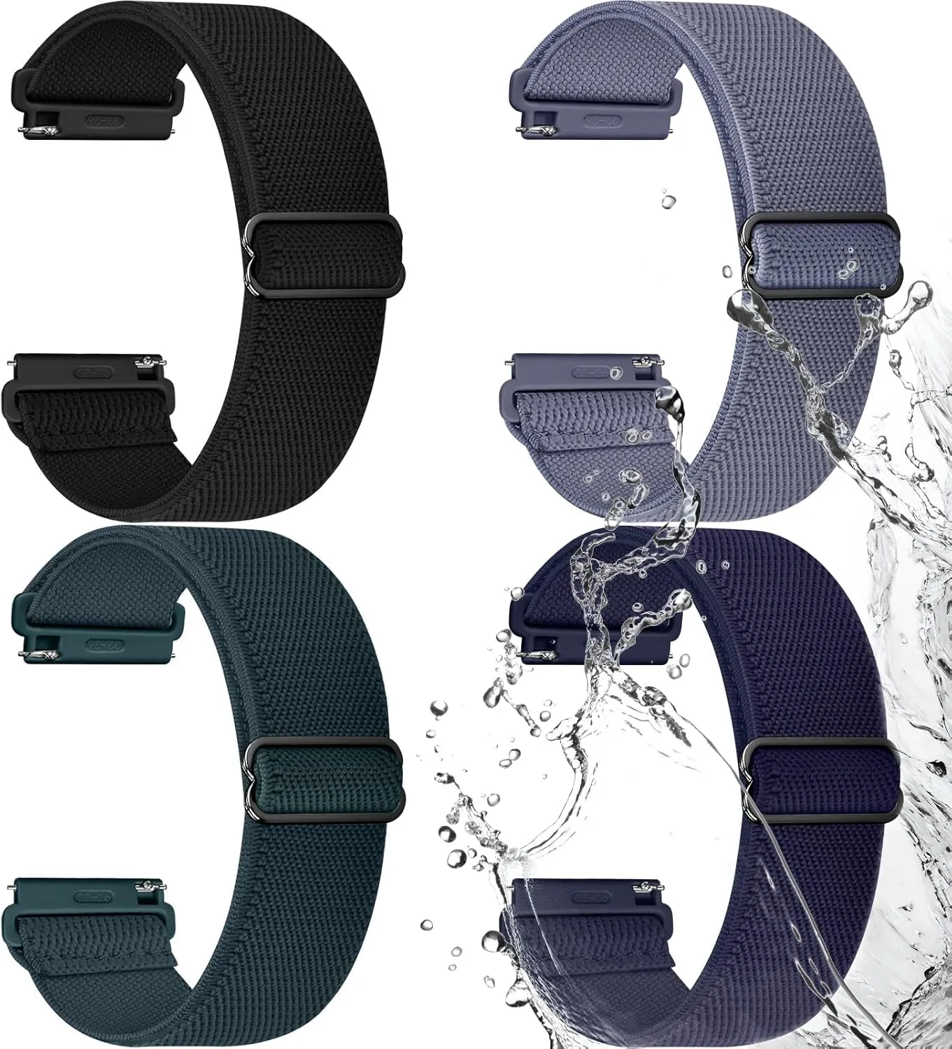 Fullmosa Cinturino Orologio in Nylon Elastico a Sgancio Rapido 22mm - immagine 1
